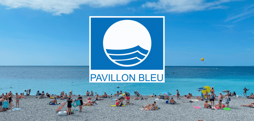 Les plages Pavillon Bleu à Nice